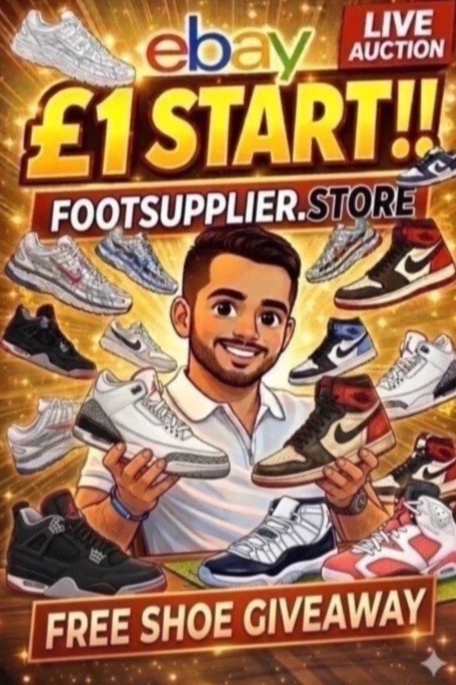 DONT MISS OUT !! £1 STRT P6000,Jordans, Shox, Air Max. CRAZY SHOW