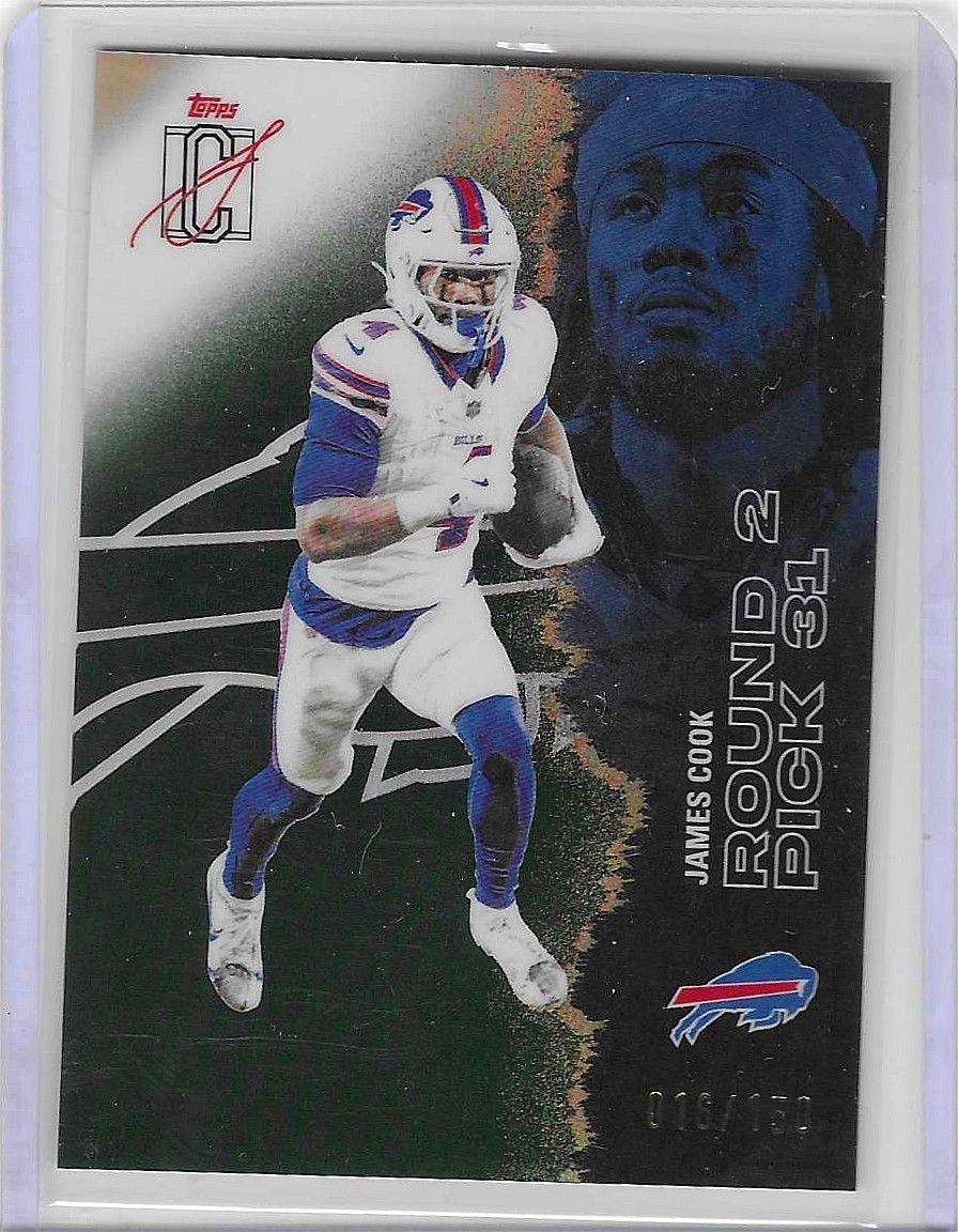 Topps Signature Class 2025 James Cook Buffalo Bills Round 2 Pick 31 #8 /150