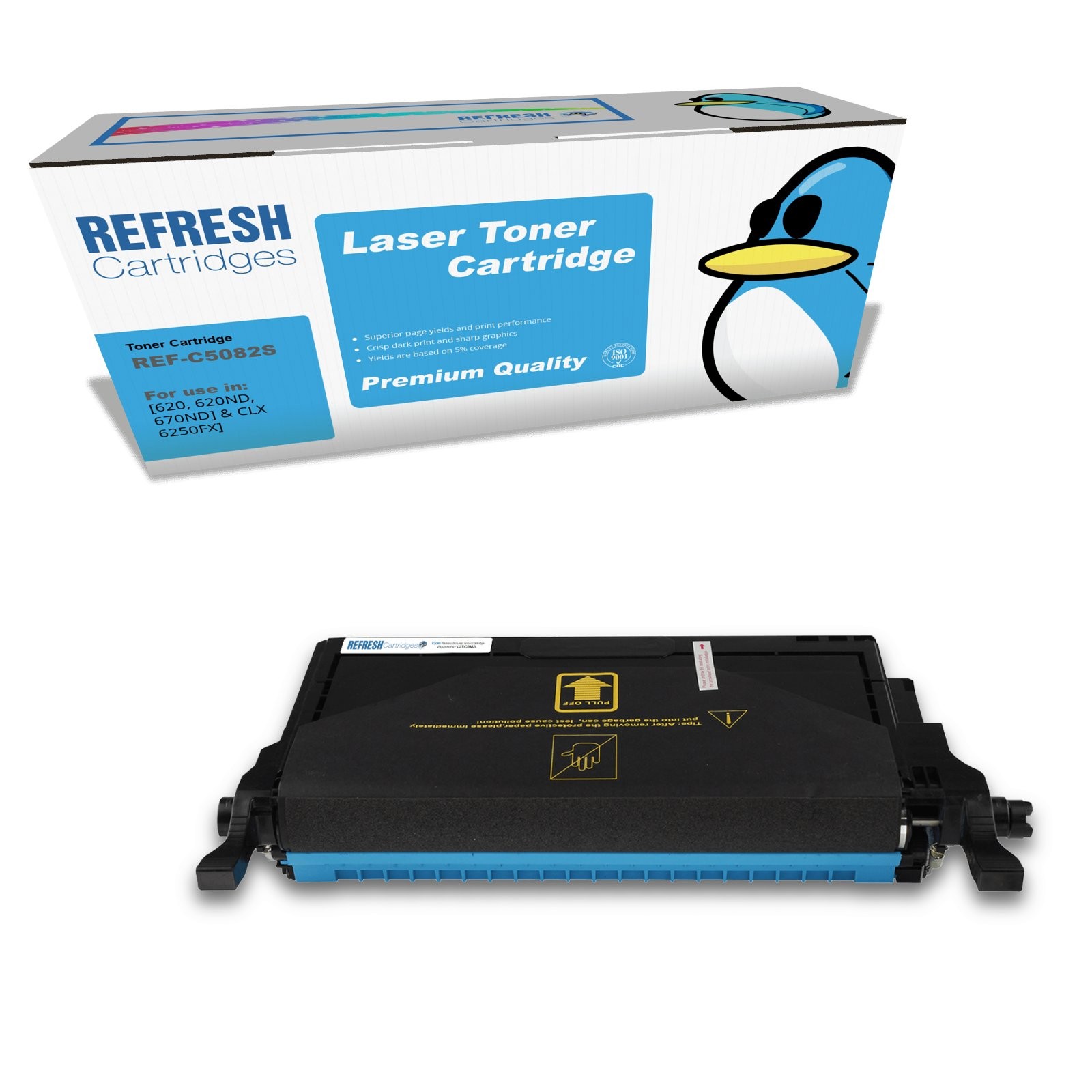 Refresh Cartridges Cyan C5082S Toner Compatible With Samsung Printers