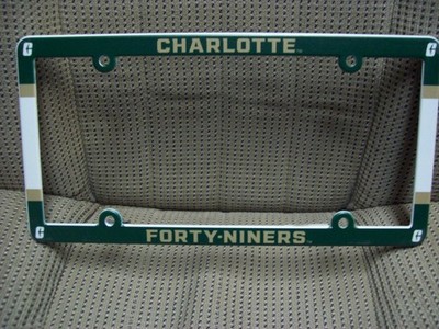 UNC Charlotte Forty-Niners  Plastic License Plate Frame
