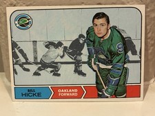 1968-69 Topps Hockey #86 Bill Hicke Vintage Oakland Seals EXMT