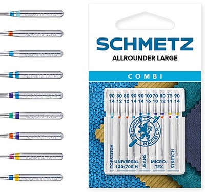 SCHMETZ Maschinennadeln - Kombi - (Universal - Jeans - Stretch) (10er Pack)