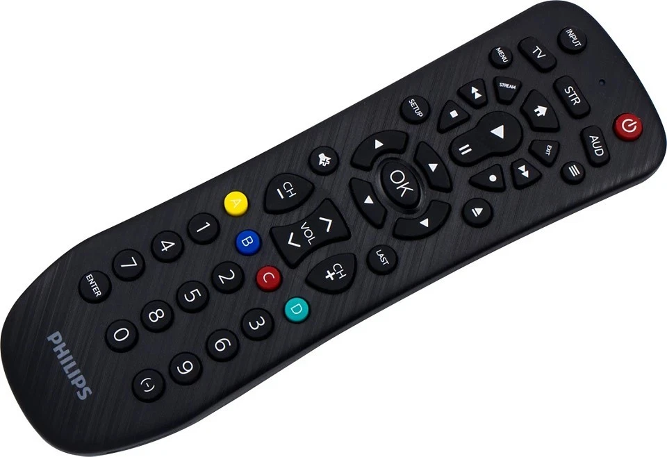 PHILIPS Universal Remote Control TV Coral Black Samsung Vizio LG Sony Sharp RCA - Image 2 of 2