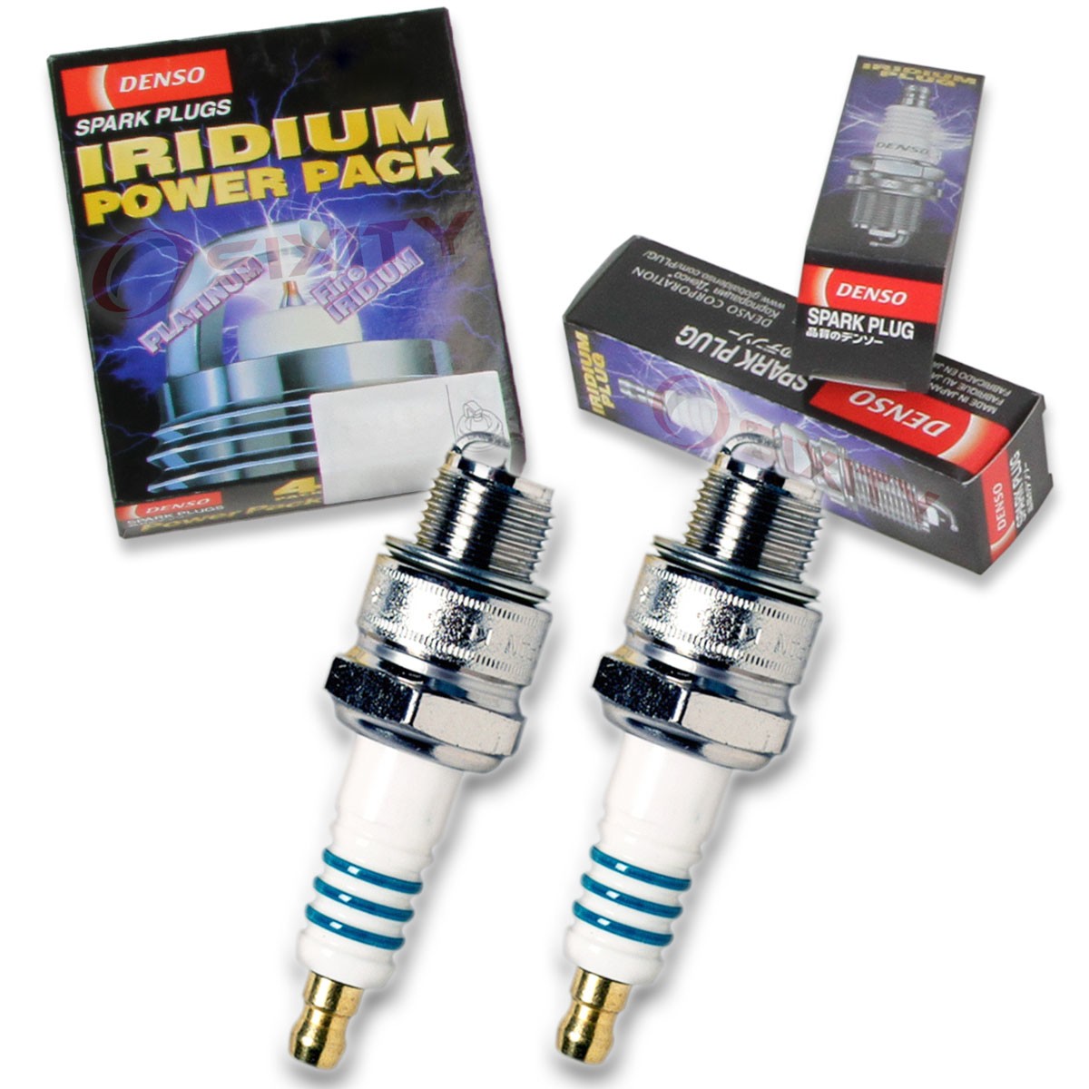 2 pc Denso Iridium Power Spark Plug for Yamaha GS340 1976-1977 Tune Up Kit he