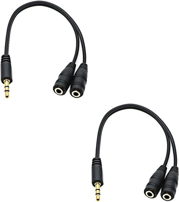 Headphone Splitter for 2 Headphones 2 Way 3.5Mm Adapter Aux Cable Mini Jack
