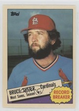 1985 Topps Record Breaker Collector's Edition Tiffany Bruce Sutter #9 HOF 0l1