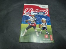 Backyard Football NFL Tom Brady Nintendo Wii Instruction Manual Only