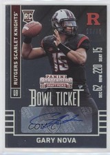 2015 Panini Contenders Draft Picks Bowl Ticket 29/99 Gary Nova #185 Auto 0l2