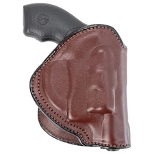 Maxx Carry OWB Leather Paddle Holster for Ruger LCR, SP101, S&W, Taurus 85