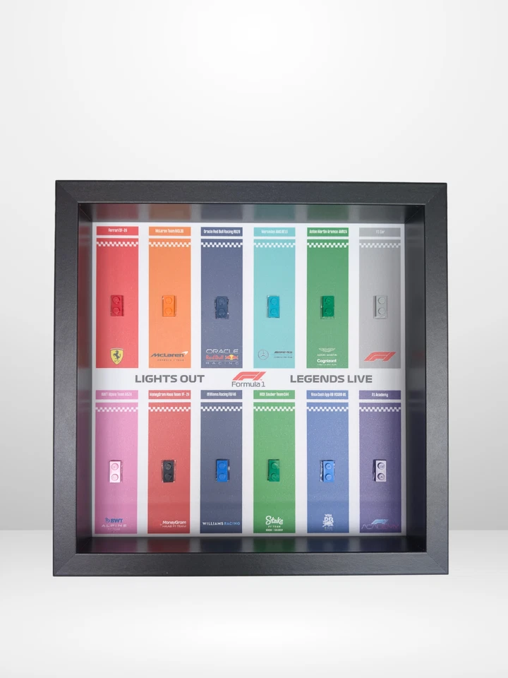 Cadre Noir F1 Display pour 12 LEGO Minifigures – Formula 1 Collection - Photo 2/4