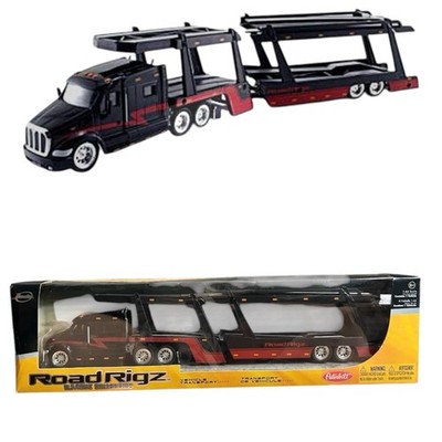 ROAD RIGZ 1:64 Die-Cast Peterbilt Transport Hauler Black & Red NIB