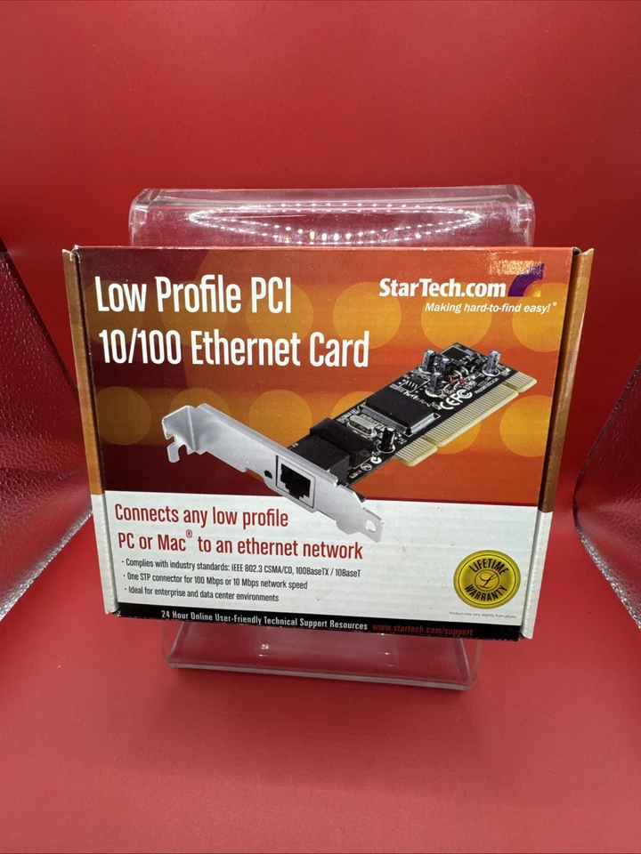 NP-R04-2100-00-02362 StarTech Low Profile PCI 10/100 Ethernet Network Card NEW! - Image 3 of 4