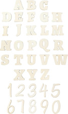 176 Pcs 3In Wooden Letters Craft Set Cute Letter Shapes for Home Decor and DIY P