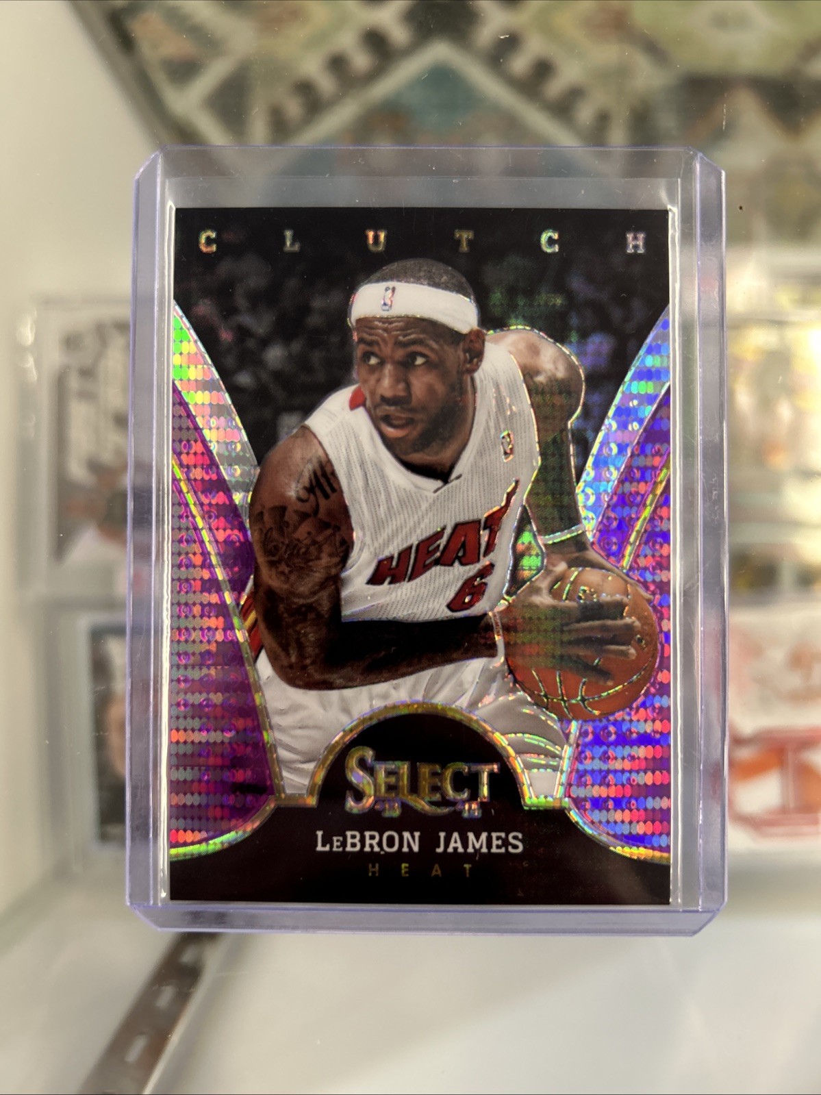 LeBron James 2013-14 Select Clutch Purple /99