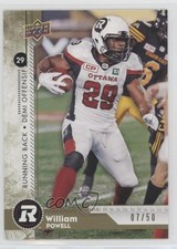 2018 Upper Deck CFL Gold 7/50 William Powell #176 av1