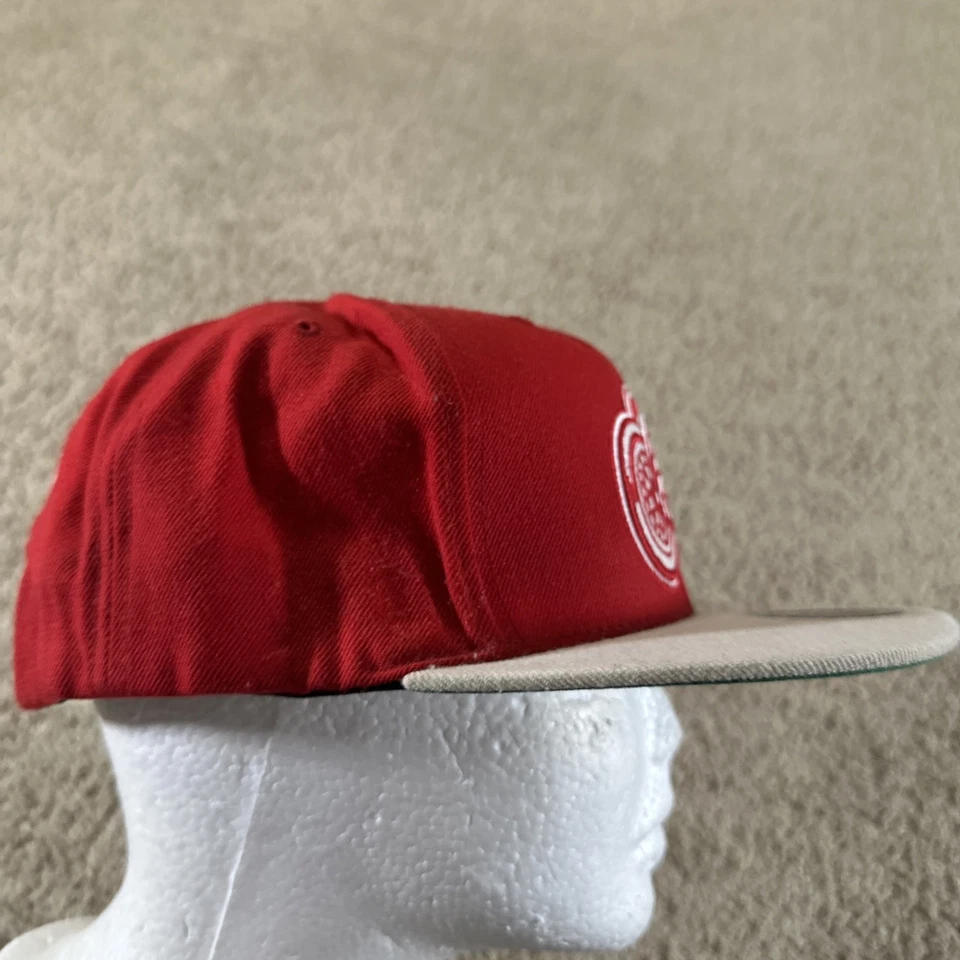 Gorra Detroit Red Wings Hombre Roja Gris Snapback De colección Hockey Mitchell & Ness Foto 4 de 4