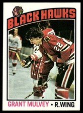Grant Mulvey 1976-77 Topps #167 Chicago Blackhawks NM