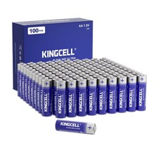 KINGCELL AA Batteries 100 Pack Ultra Long-Lasting 1.5V Alkaline Battery Bulk 0.34 per gallon