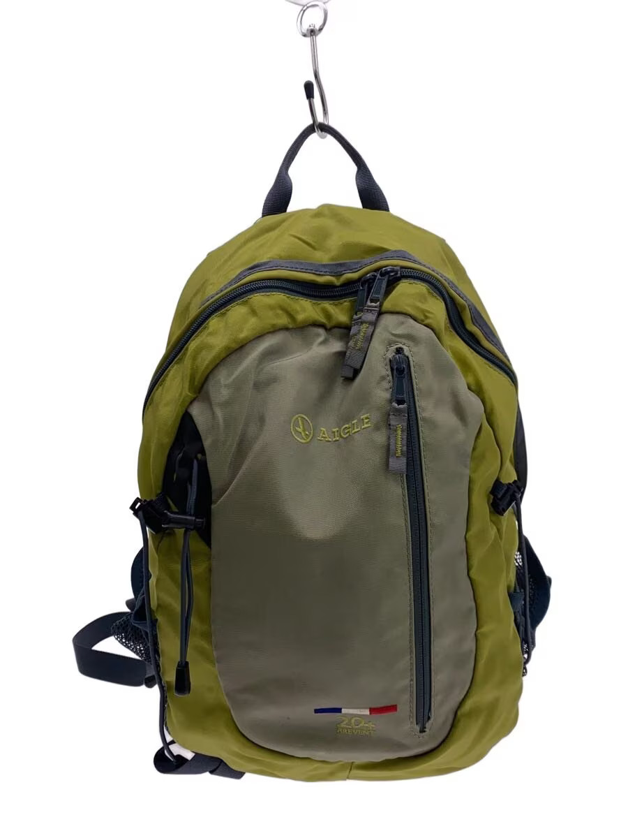 Aigle Backpack Nylon Green Solid Color - image 1