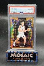 2024 Select PSA 10 GEM Zach Edey #280 Neon Orange Pulsar Prizm SSP /18 RC Rookie