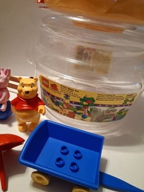 Winnie The Pooh Lego Duplo 2989 Pooh's Honey Pot Set Missing 3 Pieces