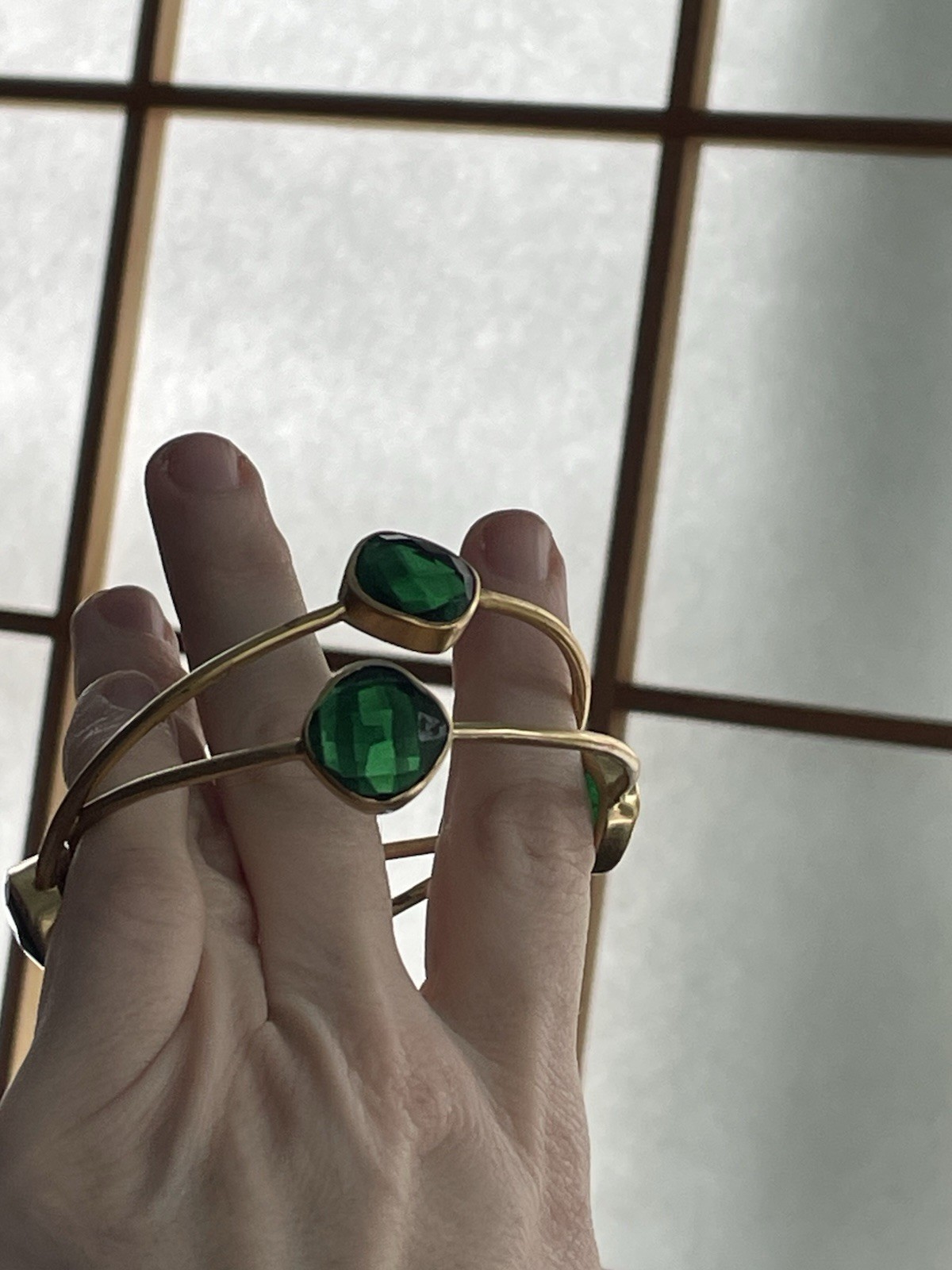 Julie Vos Stackable Green Gem Bracelets - image 9