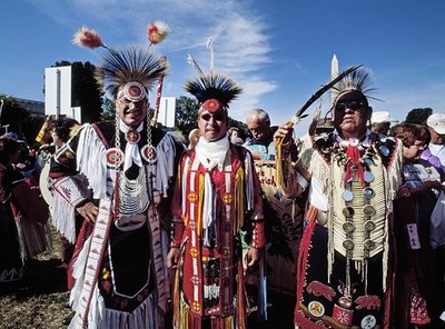 Washington DC Million Native American March 2003 American Indians Group