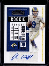 2020 Panini Contenders John Wolford Auto Rookie Ticket #275 Rams Rookie