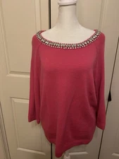 INC Size Large Women’s Pink Sweater