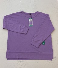 Buffalo David Bitton Women's Crewneck French Soft Terry Sweater Pullover Size XL