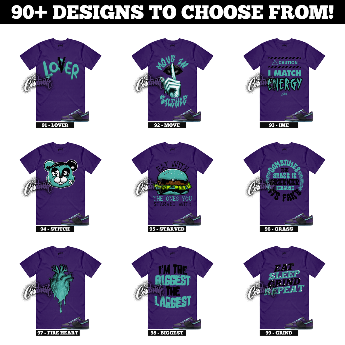 ideaswam tシャツ　パープル Dunk Low LTD Wizard Black Artisan Teal Grand Purple Aqua 5 6 8