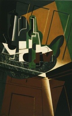 Juan Gris das Sideboard Kunstdruck Poster Leinwand Wanddeko klassisches Konzept Moder