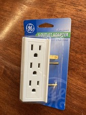 6-Outlet Adapter - Side Access, Converts Two Grounding Outlets Into Six