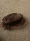 Vintage Franklin Simon Fur Hat Brown Made In Italy — photo 1