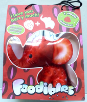Foodibles Erdbeere Elefant - Weicher Duftender PlüSch Elefant -