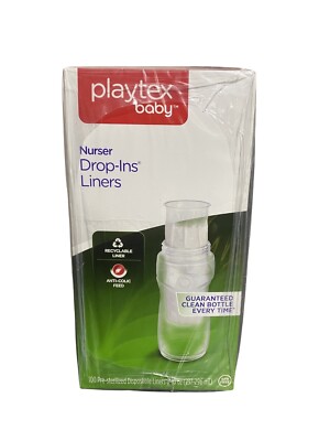 Playtex Baby Nurser Drop-Ins Liners 100 Pre-Sterilized Disposable