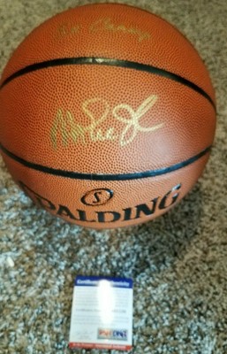 magic johnson signed basketball