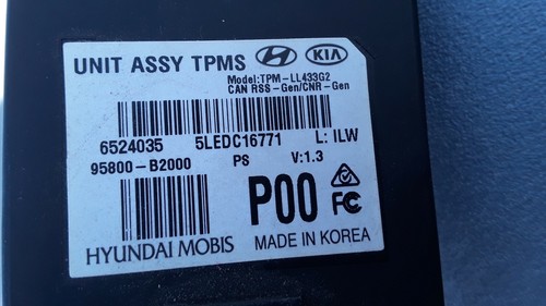 2014 - 2019 KIA SOUL FWD TPMS TIRE PRESSURE MONITOR COMPUTER CONTROL MODULE OEM - Picture 5 of 6