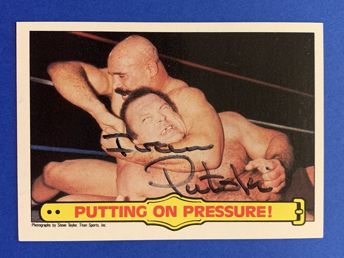 IVAN PUTSKI (HOF) Hand Signed 1985 Topps #32 WWE Autograph Auto