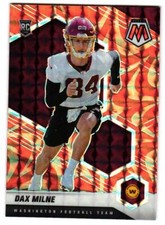 2021 Panini Mosaic Dax Milne #400 Prizm Reactive Orange RC