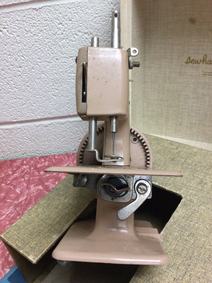 Singer SewHandy Child's Tan Sewing Machine Model # 20 (1950s) With
