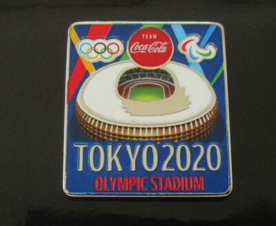 Tokyo Olympic Paralympic 2020 Stadium Pin Badge Coca Cola 2021  2