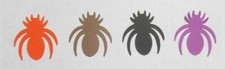 Discontinued SPIDER PUNCH Set lot of 36 punch-outs Cutouts Halloween U-Pick