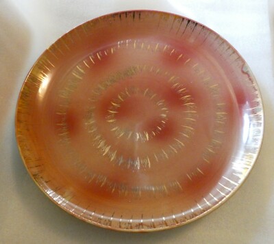 MTM Sèvres Platter Charger, France Ville d'Avray red gold 15'' , G.T. mark, nice!