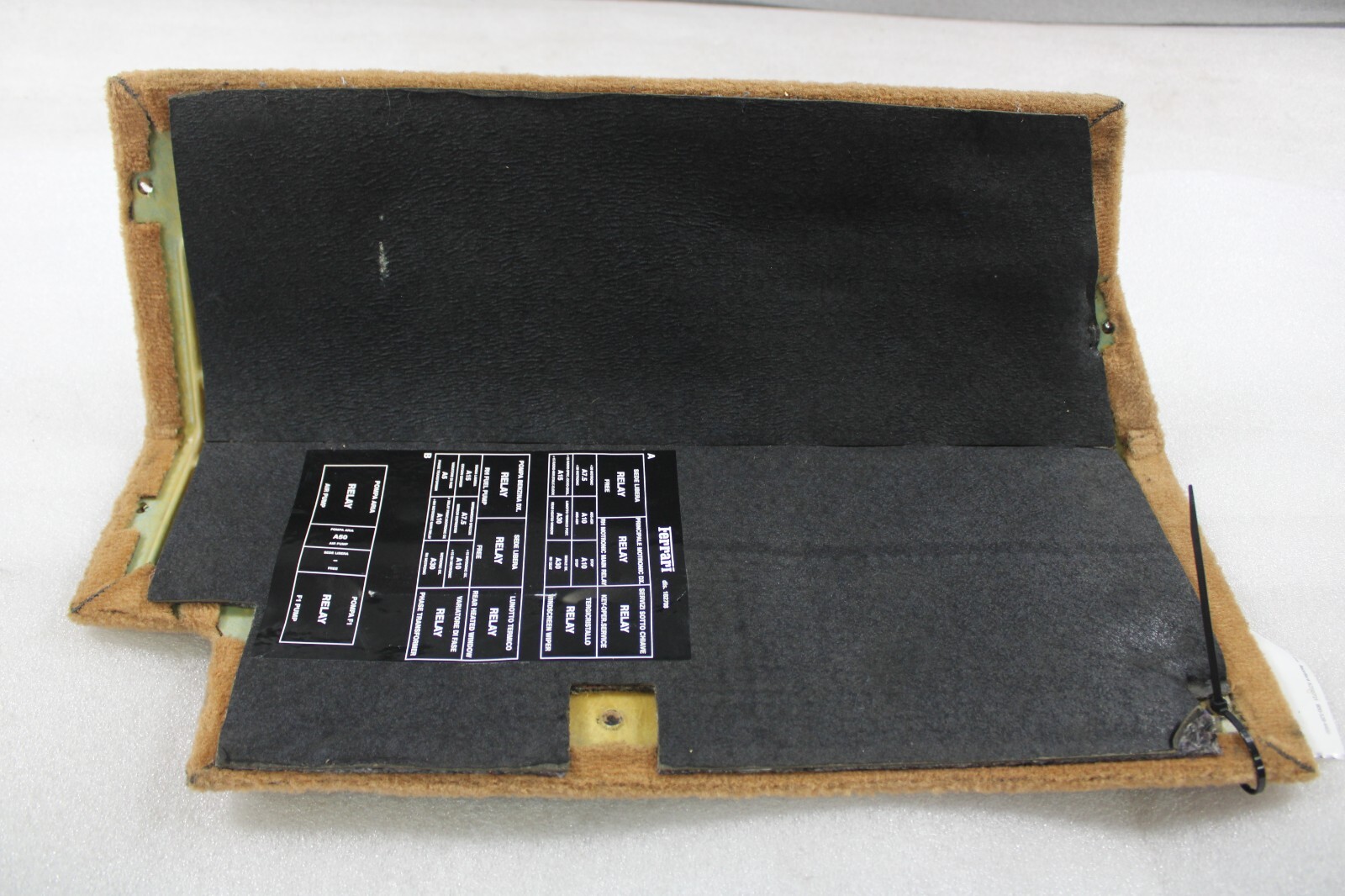 Ferrari 360, Spider, RH, Right, Rear Carpet Panel, Tan, Used, P/N 66626600