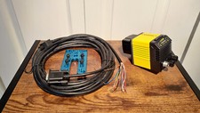 Cognex DM474x Rev C with power/data cable and mounting bracket.