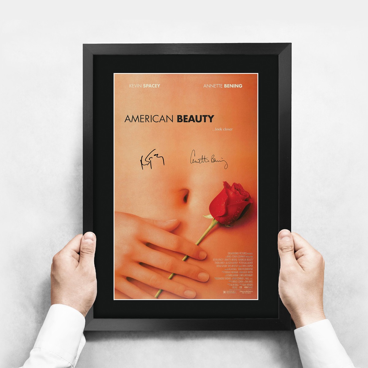 American Beauty Movie Poster Cast Signed Printed Autograph A3
