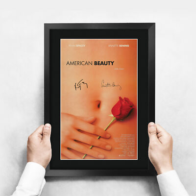American Beauty Movie Poster Cast Signed Printed Autograph A3