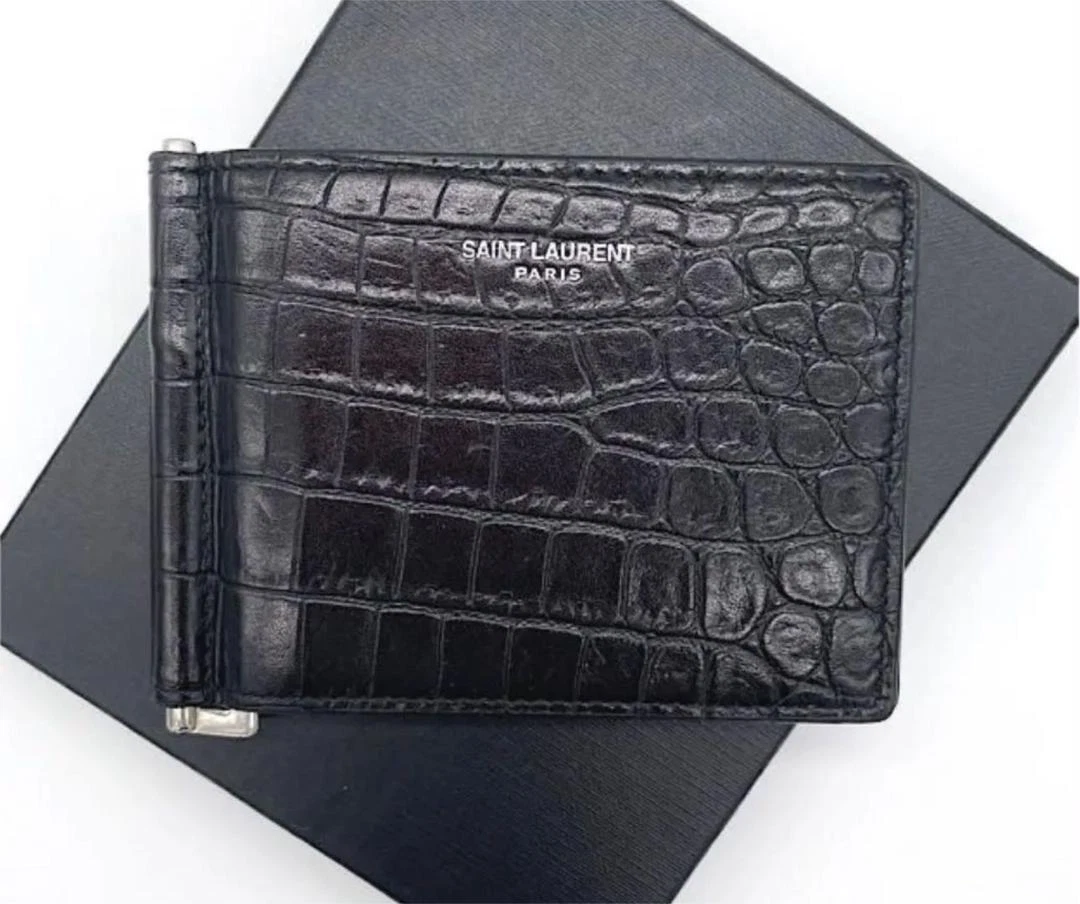 Ysl bill online clip wallet