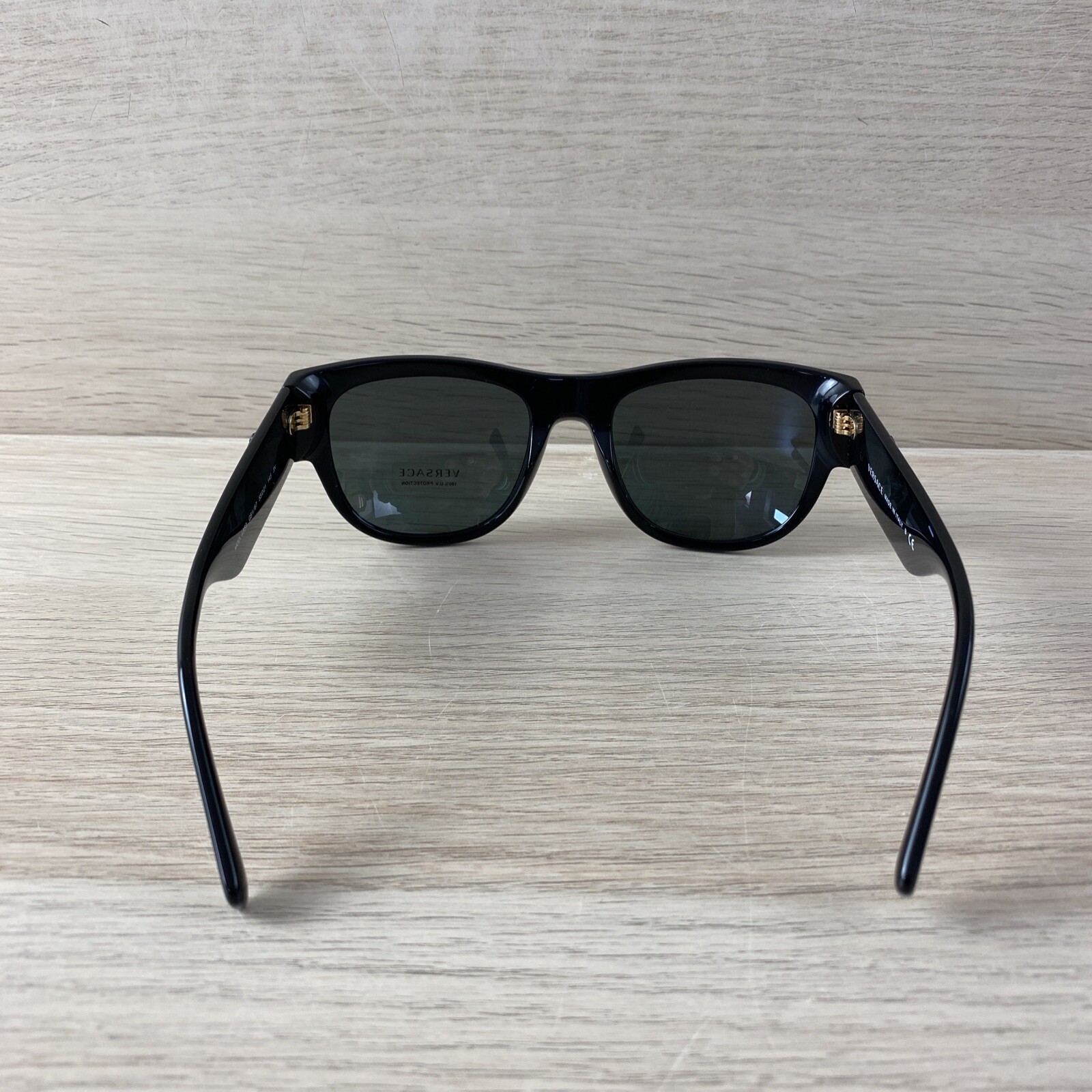 Versace 4359 UV Logo Protection Round Sunglasses Black Gem